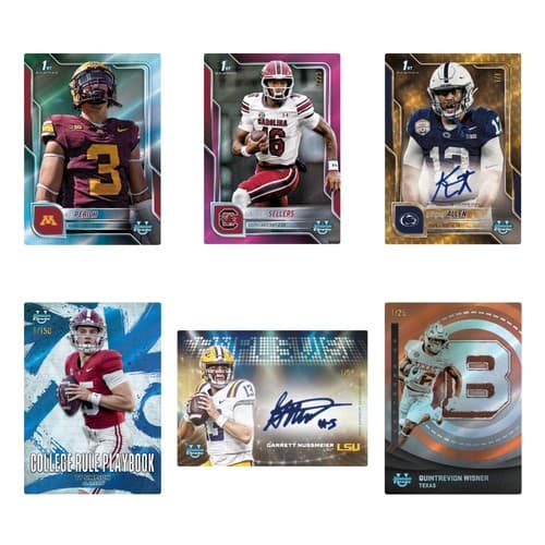 2025 Topps Bowman University Chrome Football Mega Box NEW