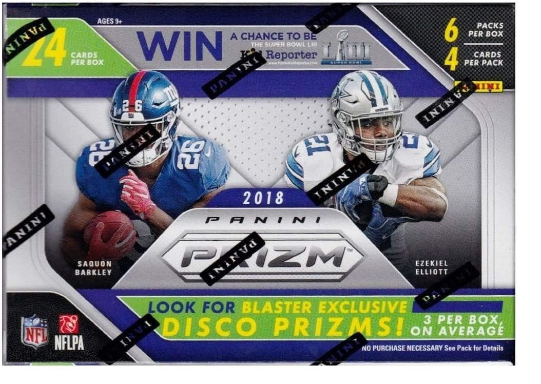 2018 Panini Prizm Football 6-Pack Blaster Box (Disco Prizms)