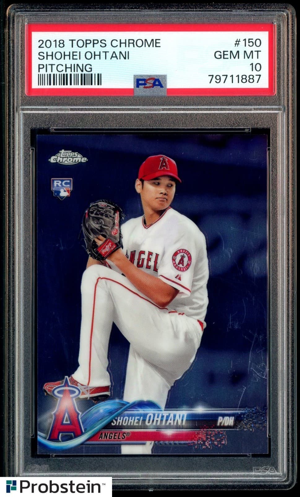 2018 Topps Chrome #150 Shohei Ohtani Pitching Angels RC Rookie PSA 10 GEM MINT