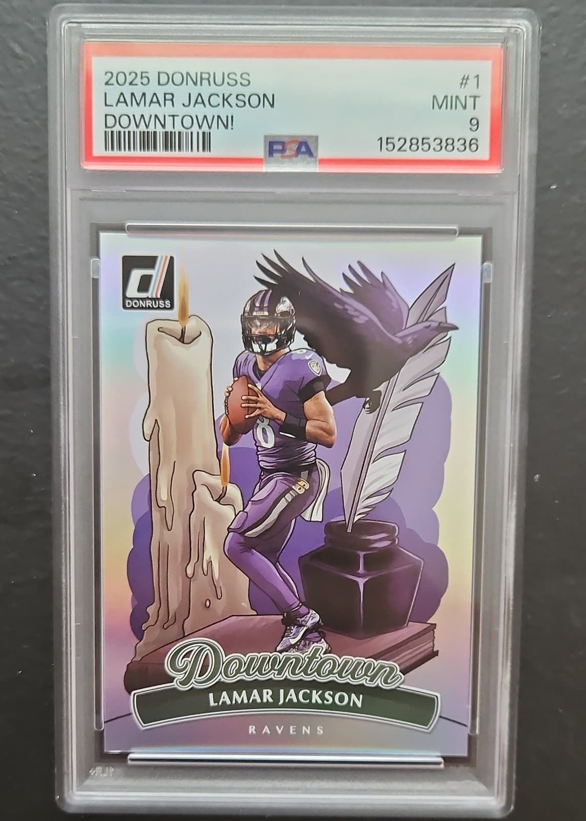 2025 Panini Donruss - Downtown! Lamar Jackson #1 Baltimore Ravens