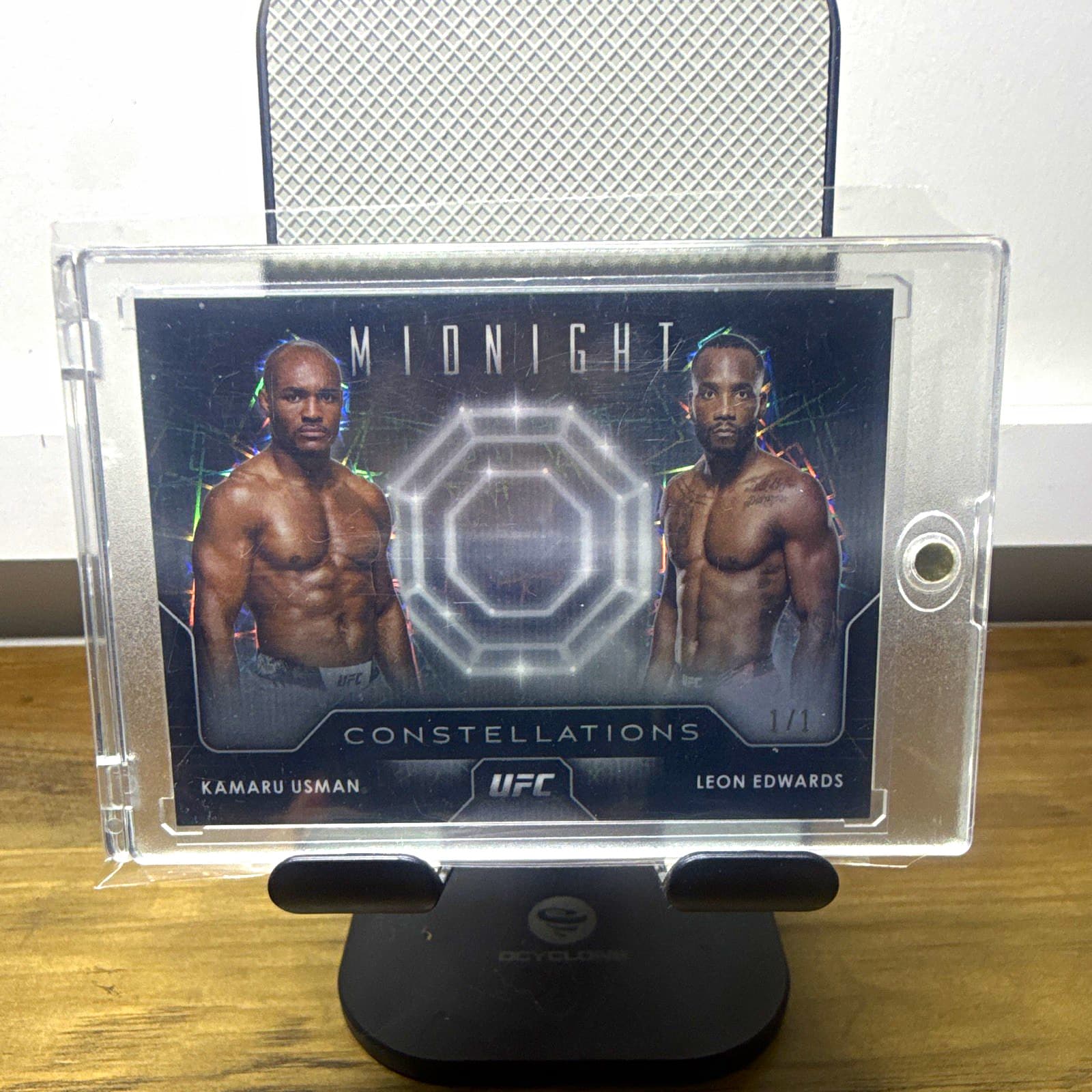 Topps 2024 Midnight UFC Constellations Black Kamaru Usman Leon Edwards 1/1