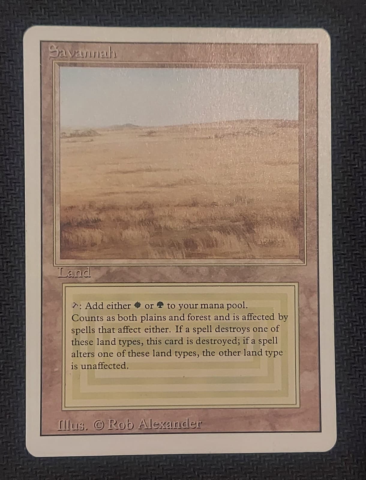 MTG Savannah 3rd Edition LP  Revised Light Play Magic The Gathering Dual Land