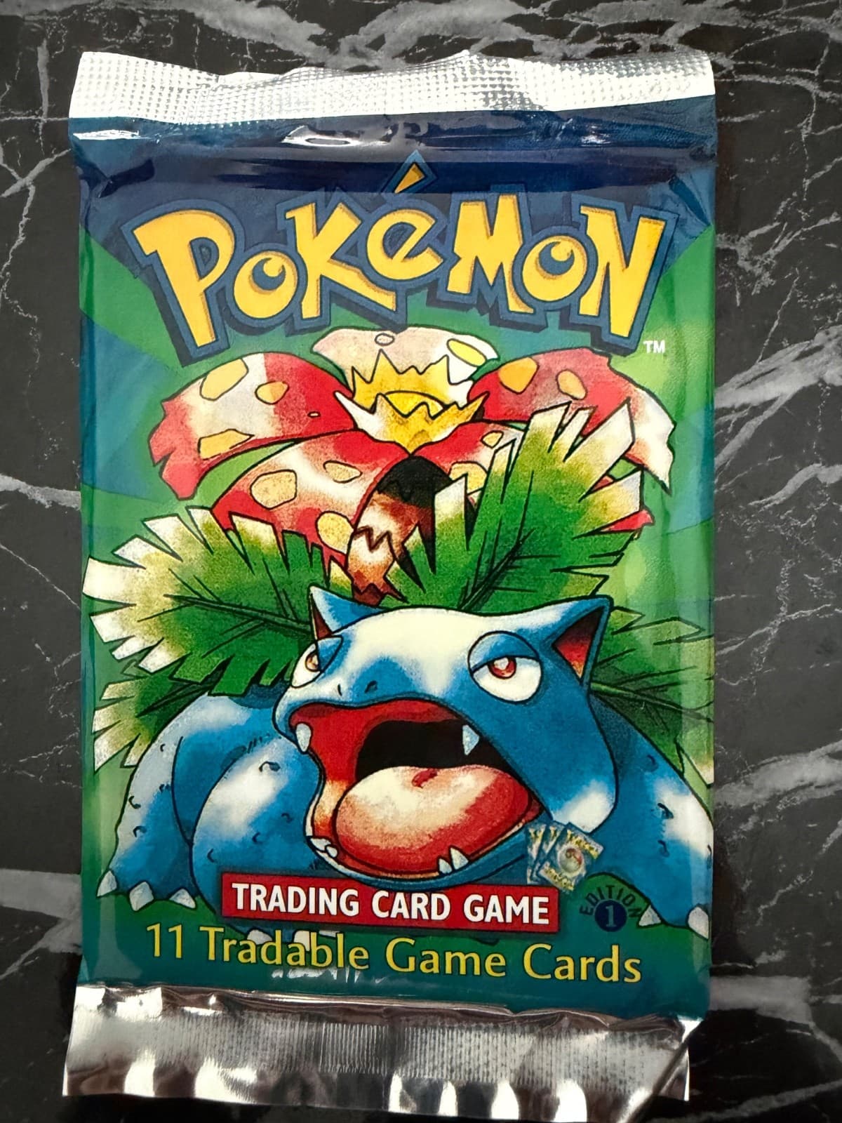 1 Pokemon 1999 1st Edition Venasaur art booster pack sealed