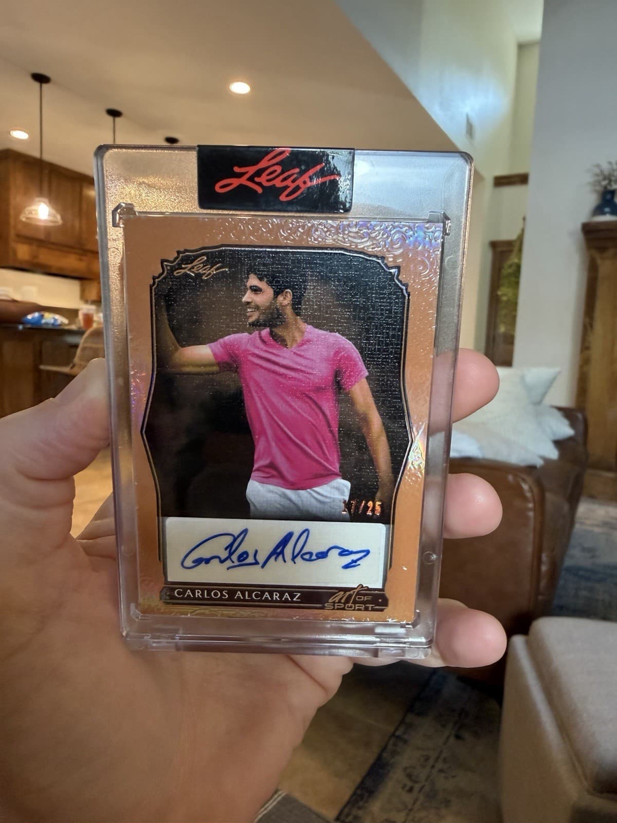 Leaf 2023 Art of Sport Carlos Alcaraz Auto BA-CA1 Serial 17/25 Tennis