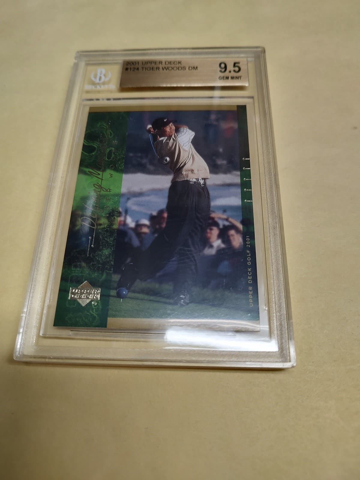 2001 Upper Deck #124 Golf Tiger Woods BGS 9.5 With A 10