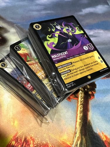 Disney Lorcana Into the Inklands Rare Lot of 240 w/Legendarys & SRs Full List