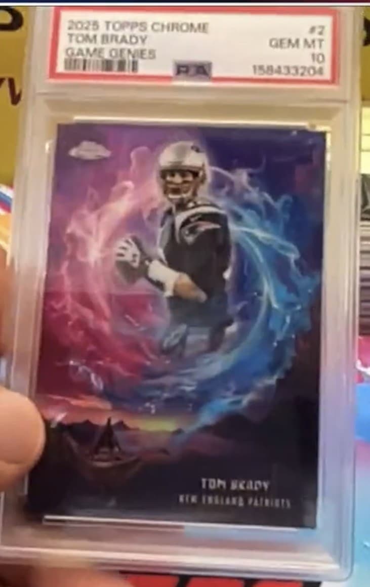 2025 TOPPS CHROME GAME GENIES GG-2 TOM BRADY PSA 10 GEM MT! POP 1! POPULATION 1!