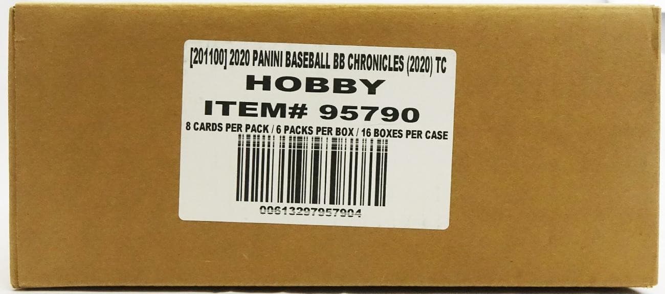 2020 PANINI CHRONICLES BASEBALL HOBBY 16-BOX CASE