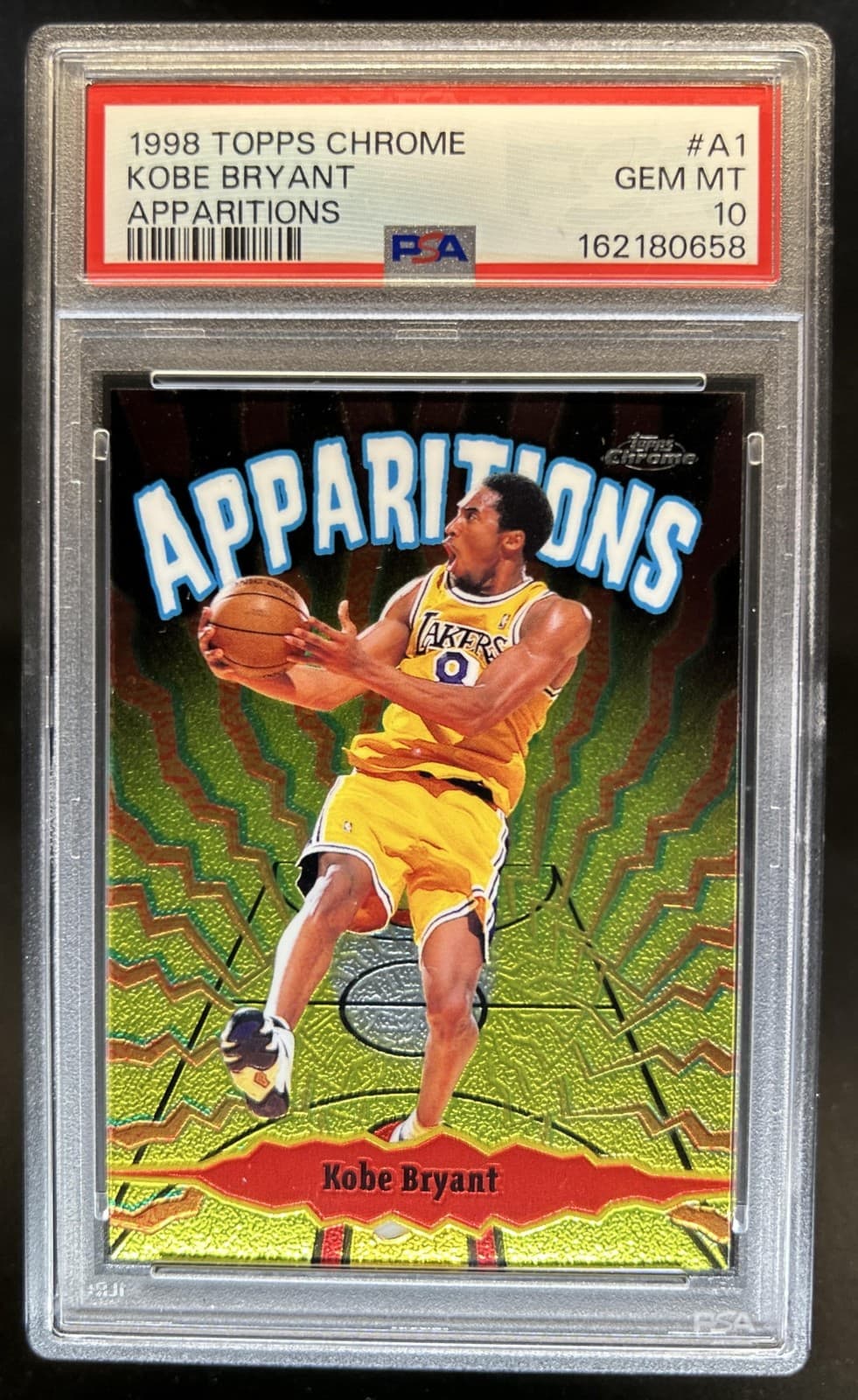 1998-99 Topps Chrome Kobe Bryant Apparitions #A1 Lakers PSA 10 GEM MINT