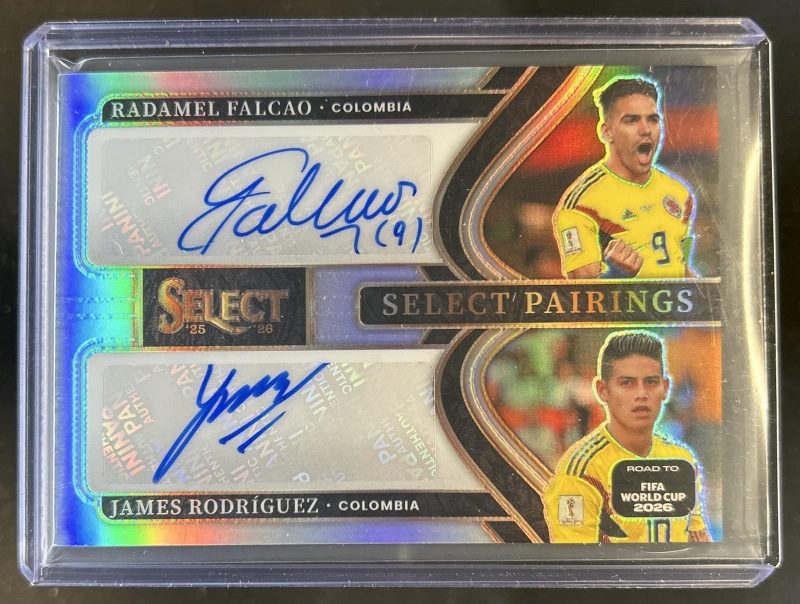 2025-26 Select World Cup Radamel Falcao James Rodriguez Pairings Auto #SP-COL