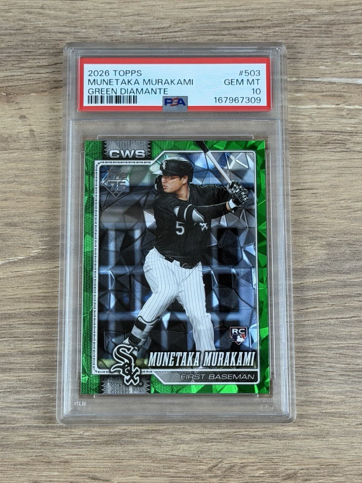 2026 Topps Munetaka Murakami Green Diamante #503 (RC) PSA 10 GEM MINT POP 1 🔥