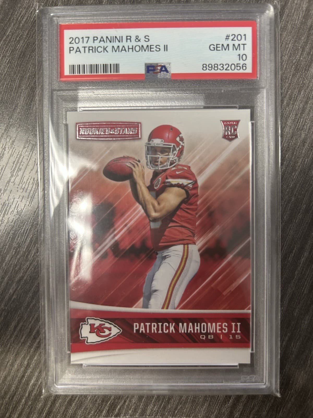 2017 Panini Rookies & Stars - Rookies Patrick Mahomes II #201 (RC)