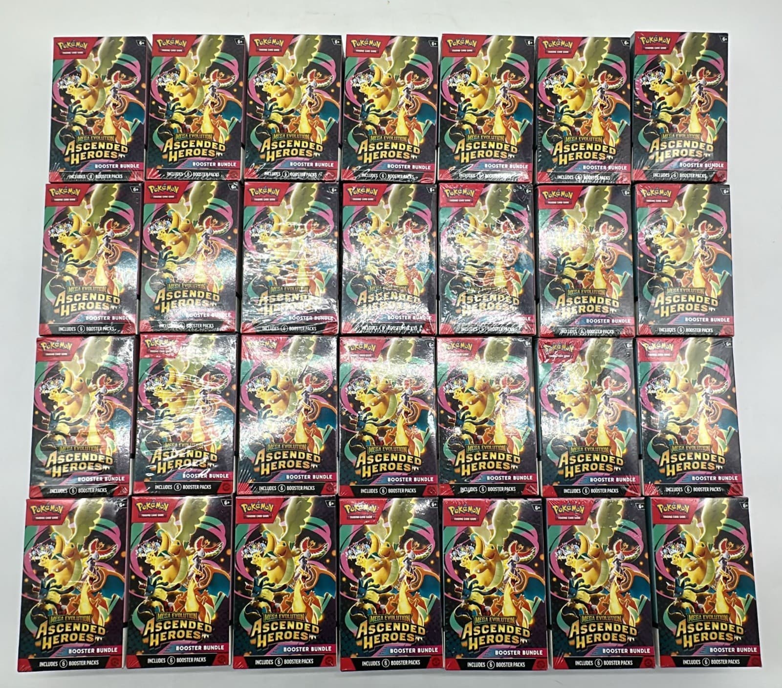 Lot of (28) Pokemon TCG Ascended Heroes Booster Bundles SEALED NEW