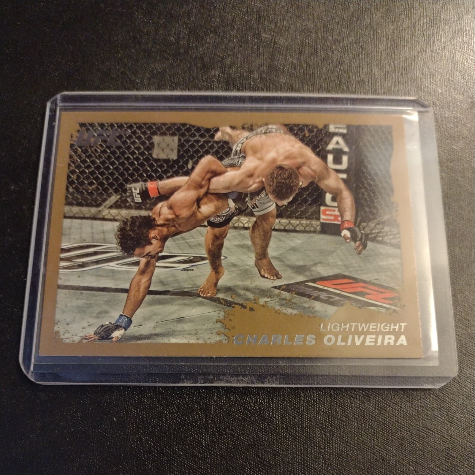 Charles Oliveira 2nd Year Gold Parallel Card 2011 Topps UFC Moment Truth MMA 