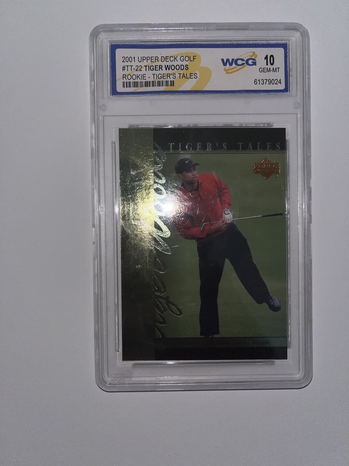 2001 Upper Deck Golf Tiger Woods Rookie Tiger's Tales RC TT22 WCG 10