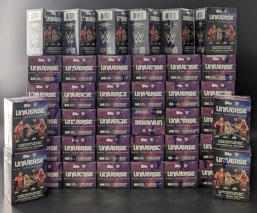 LOT of (40) 2025 Topps WWE Universe Wrestling Blaster Boxes Factory Sealed
