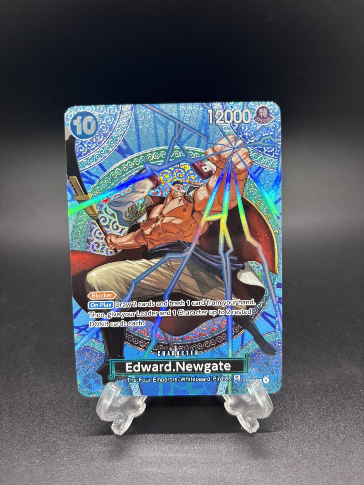 Edward.Newgate (SP) OP13-042 SR One Piece Card Game TCG English Mint/Gem Mint