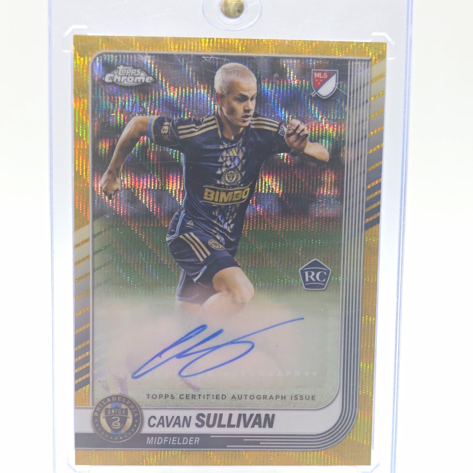 Topps 2025 Chrome MLS Cavan Sullivan Philadelphia Union Auto RC CA-CS /50