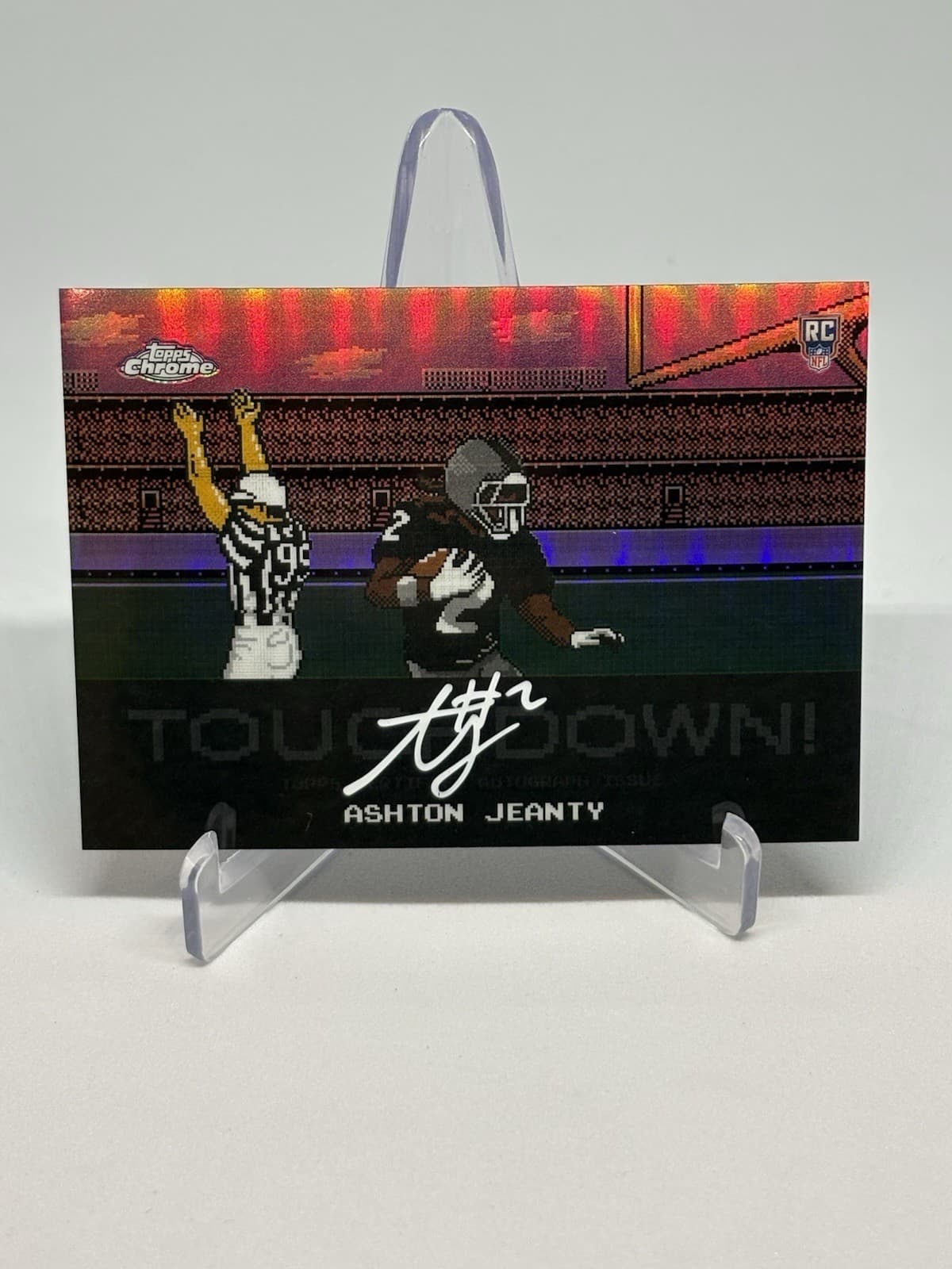 2025 Topps Chrome Ashton Jeanty Tecmo Super Bowl Auto. SSP 🔥. Case Hit 💎.