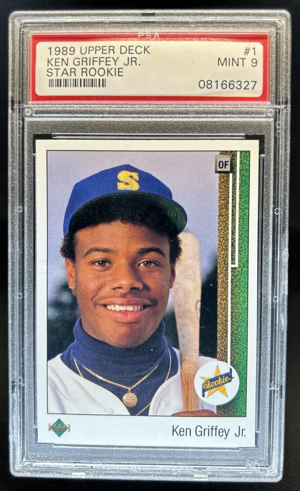 1989 Upper Deck Ken Griffey Jr. Rookie RC #1 Mariners PSA 9