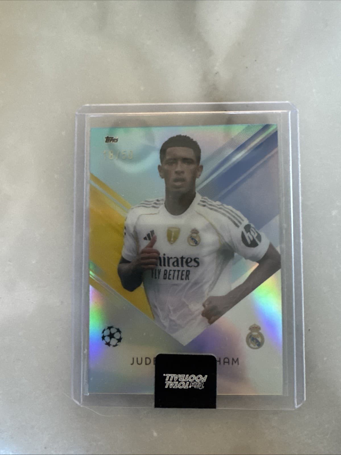 2025-26 Topps Total Football Jude Bellingham Blue /50 CHROMIUM Real Madrid