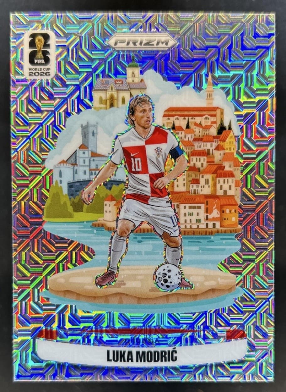 2026 Panini Prizm World Cup Luka Modric National Landmarks Mojo SSP #/25 Croatia