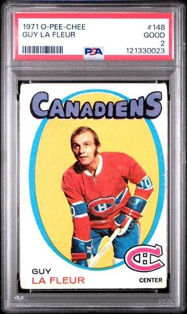 1971 O-Pee-Chee Guy La Fleur Rookie #148 PSA 2