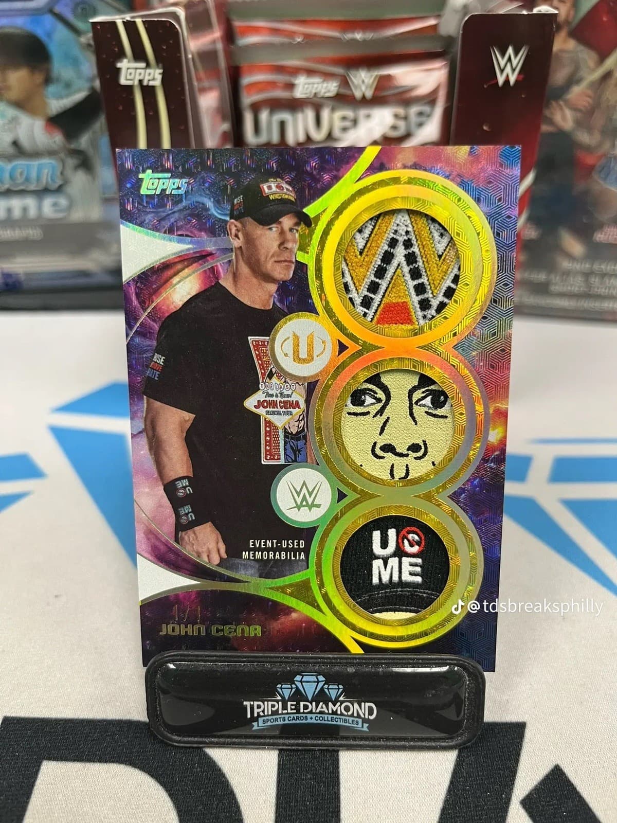 2026 WWE Universe John Cena 1/1 Triple Relic 