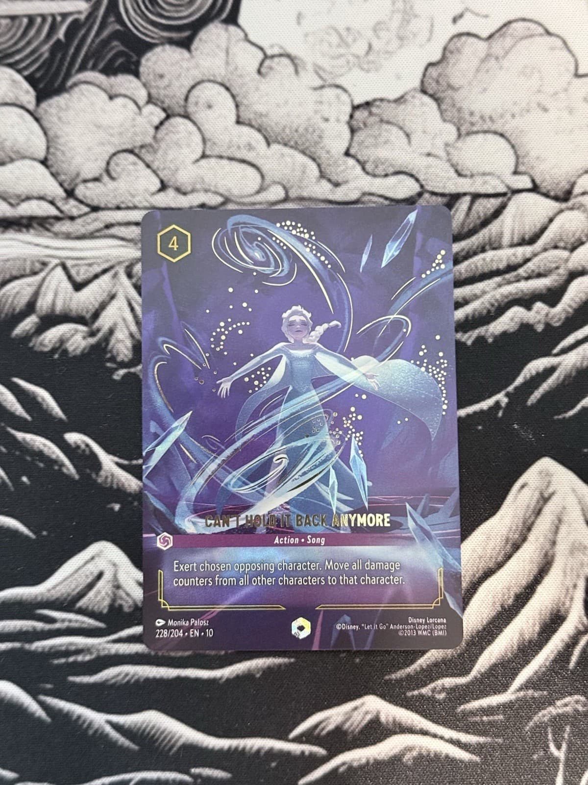 2025 Disney Lorcana Can't Hold It Back Anymore Enchanted Rainbow Foil #228/204