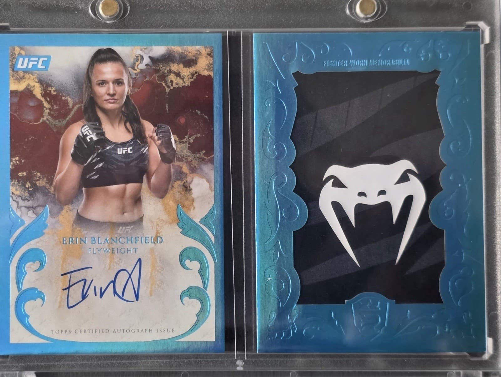 Topps 2025 Royalty UFC Erin Blanchfield AJR-EB Auto Jumbo Patch Booklet 1/1