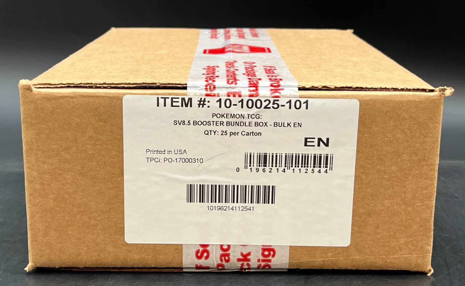Pokemon Prismatic Evolutions SV8.5 25-Booster Bundle Case SEALED