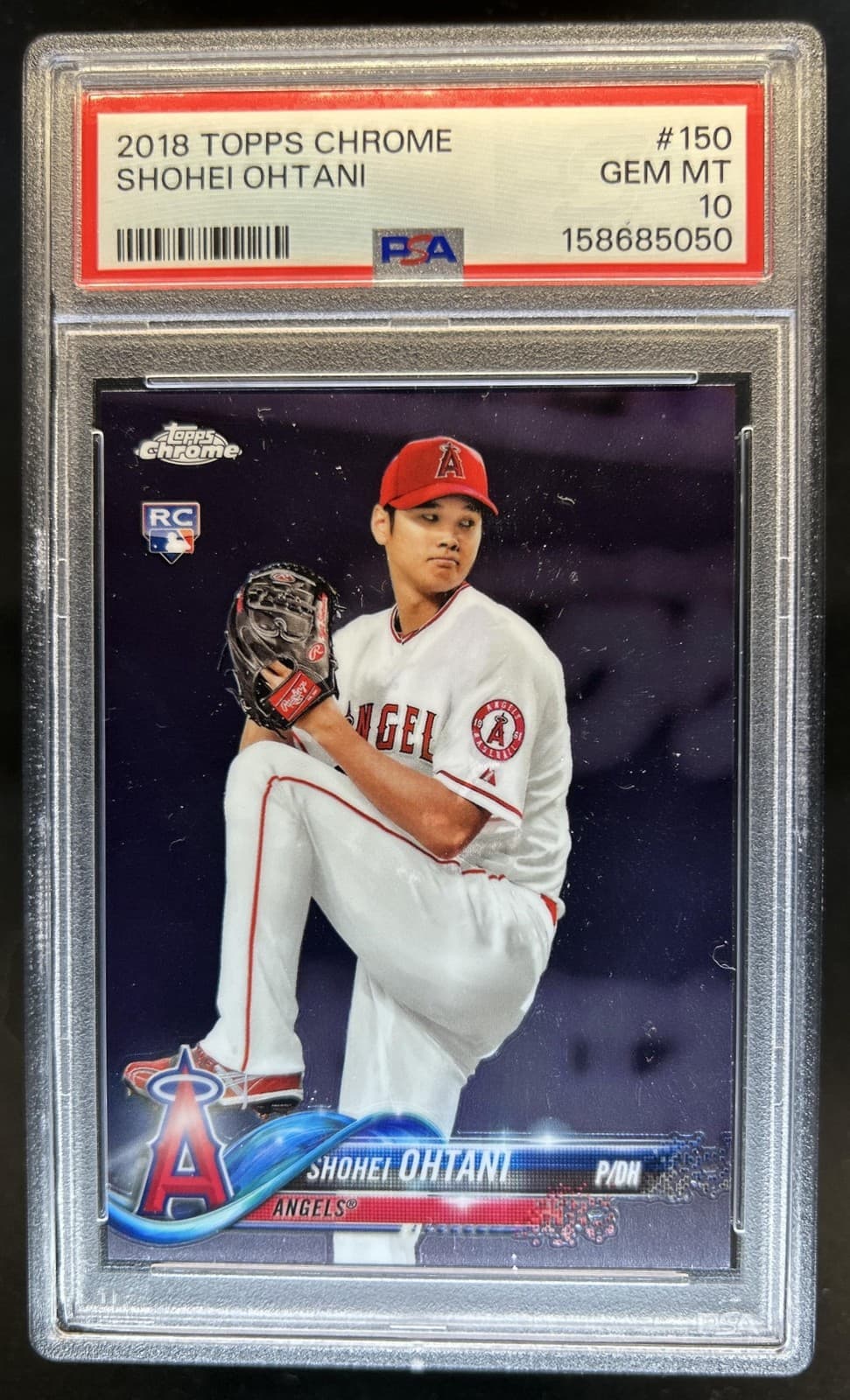 2018 Topps Chrome Shohei Ohtani Rookie RC #150 Angels PSA 10 GEM MINT