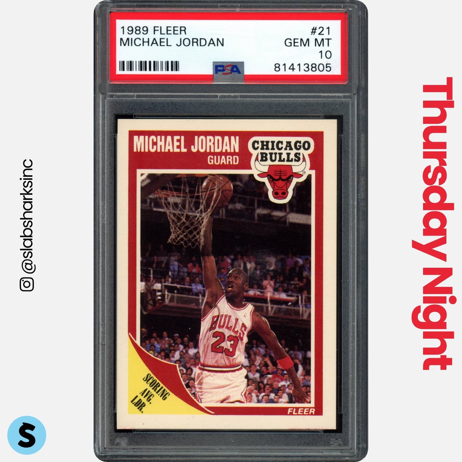 1989 Fleer #21 Michael Jordan Psa 10 Gem Mint