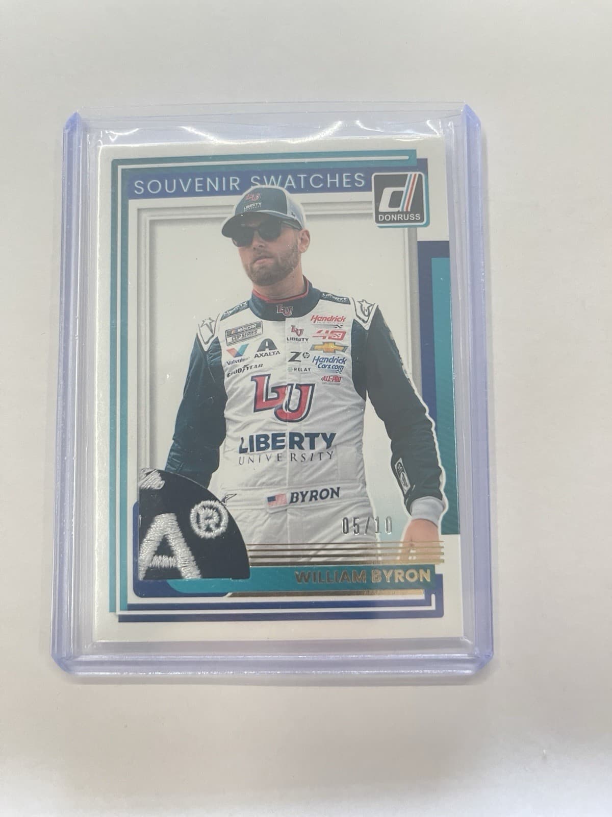 2025 Panini Donruss NASCAR Racing Souvenir Swatches #SV-WBN William Byron