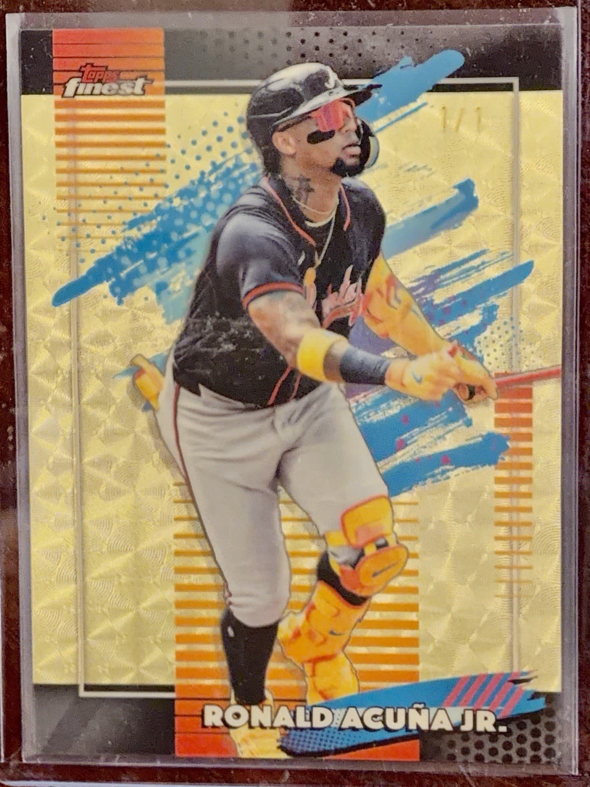 Topps 2026 Finest Ronald Acuña Jr. Braves #167 Superfractor Uncommon Card 1/1