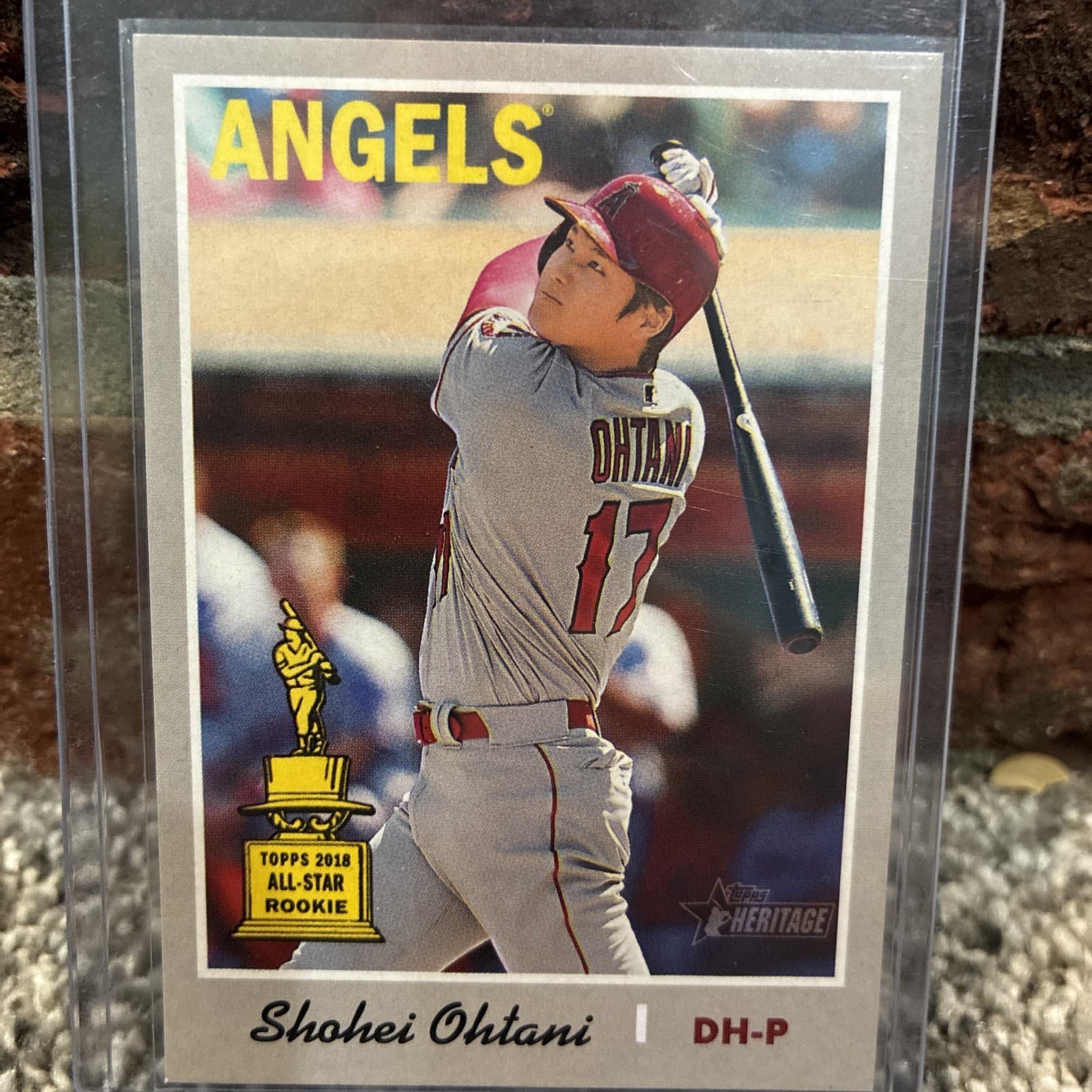2019 Heritage SHOHEI OHTANI Action Variation SP Gold All-Star Rookie Cup #430