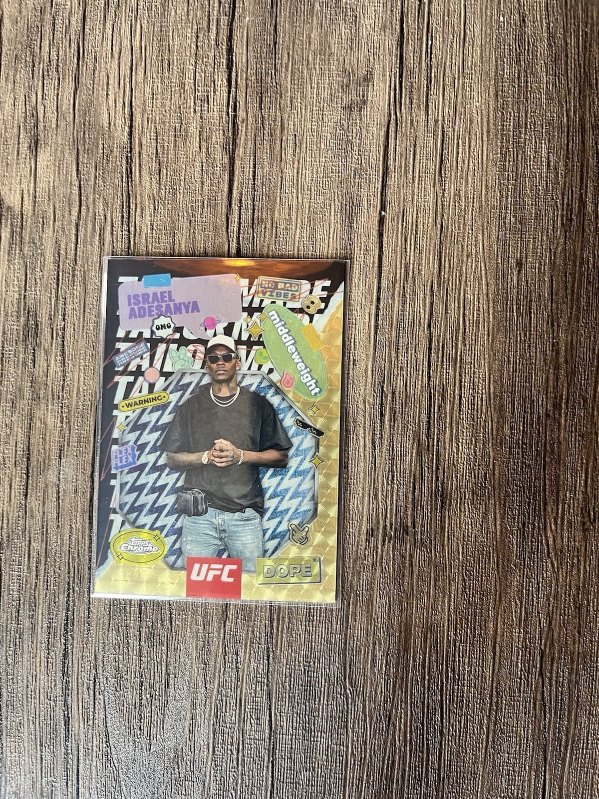 ISRAEL ADESANYA 1/1 Superfractor 2025 Topps Chrome UFC Tailor Made TRM-4