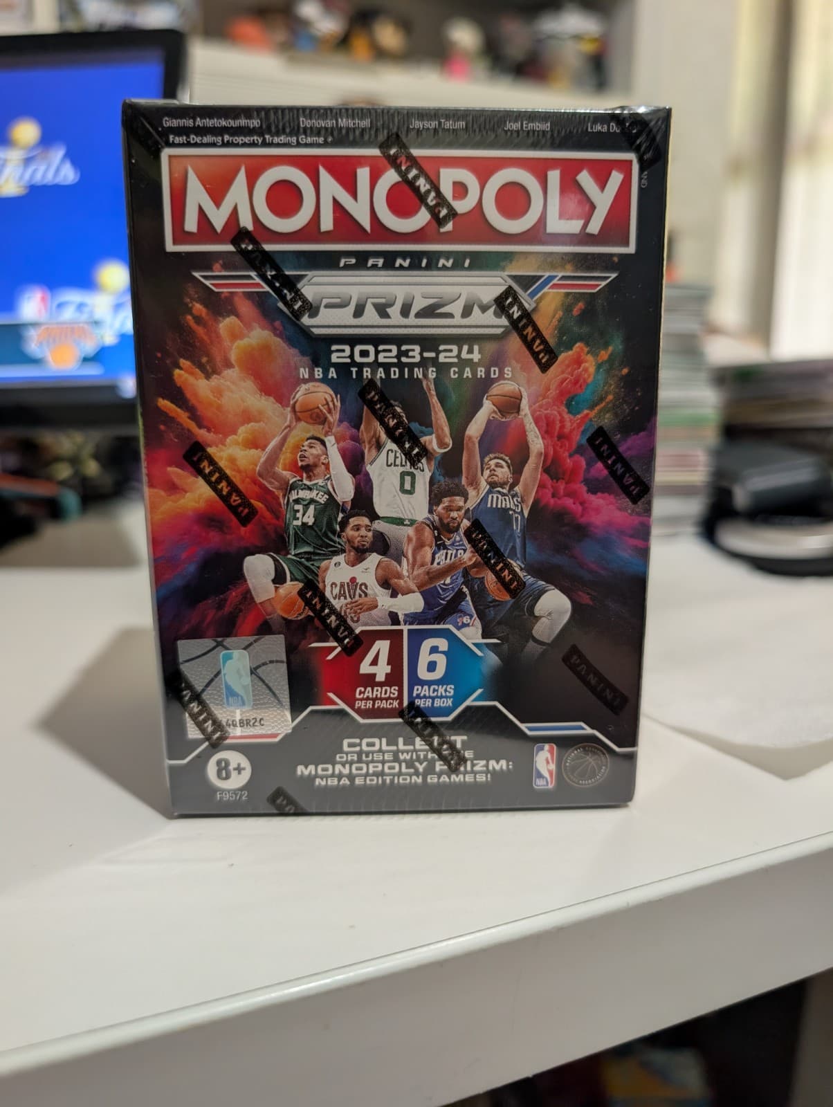 2023-24 Panini Prizm NBA Monopoly Basketball Blaster Box - 6 packs/4 cards