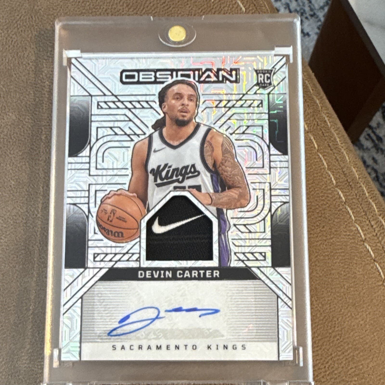 Obsidian - rookie patch auto - Nike Swoosh Devin Carter 1/1  white prism ￼
