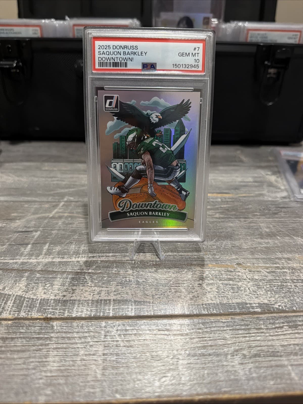 2025 Panini Donruss - Downtown! Saquon Barkley #7 /SSP PSA 10