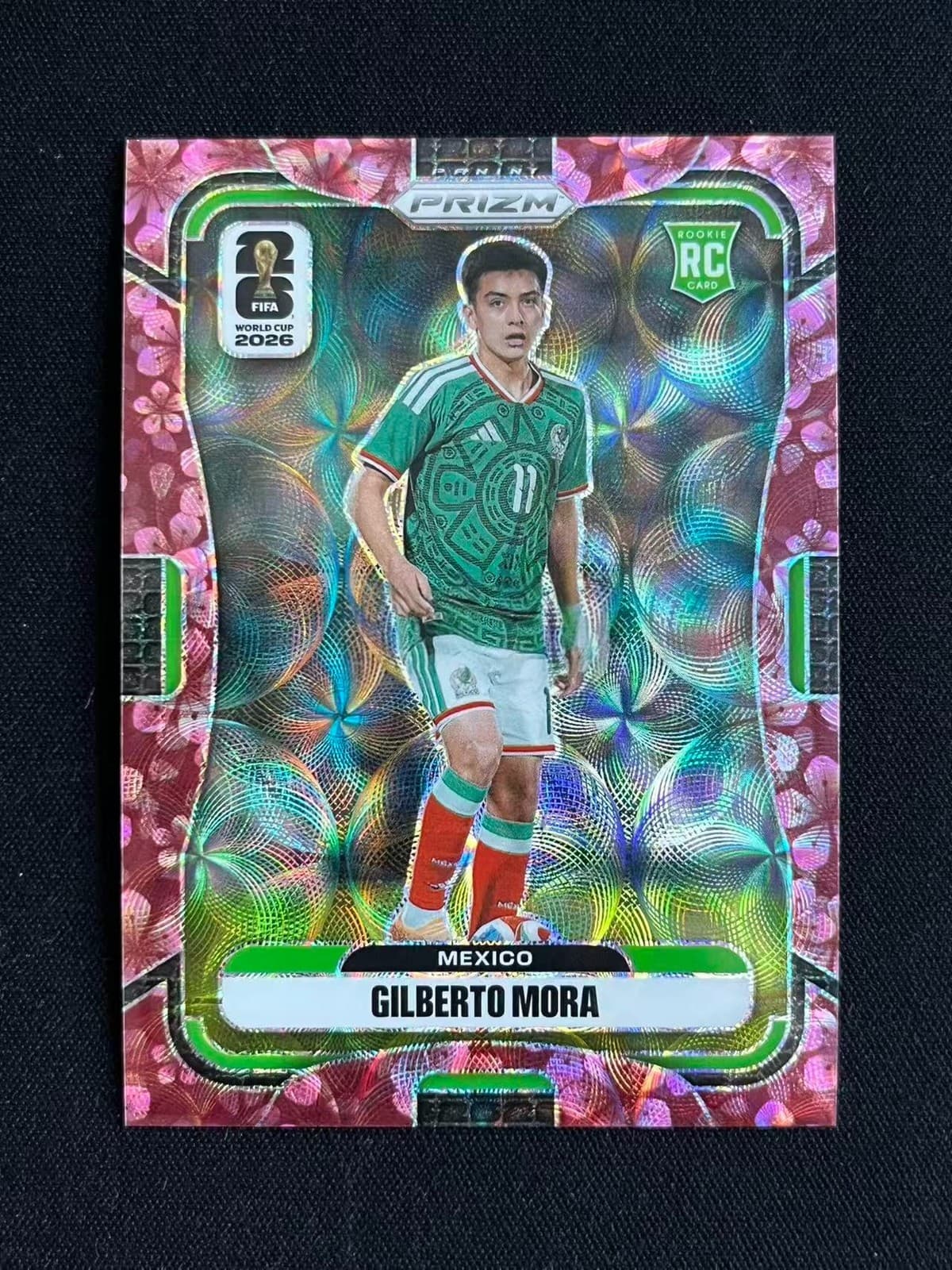2026 Prizm FIFA World Cup Gilberto Mora #290 RC Mexico Choice Plum Blossom SP /8