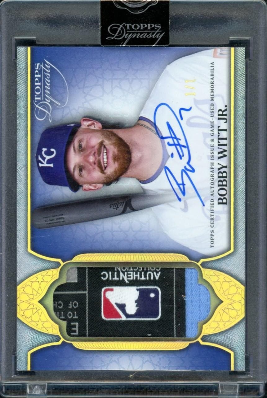 2025 Topps Dynasty Bobby Witt Jr Tag Patch Auto 1/1