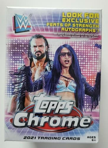 2021 Topps Chrome WWE Blaster Box! Wrestling Trading Cards! BRAND NEW & SEALED! 