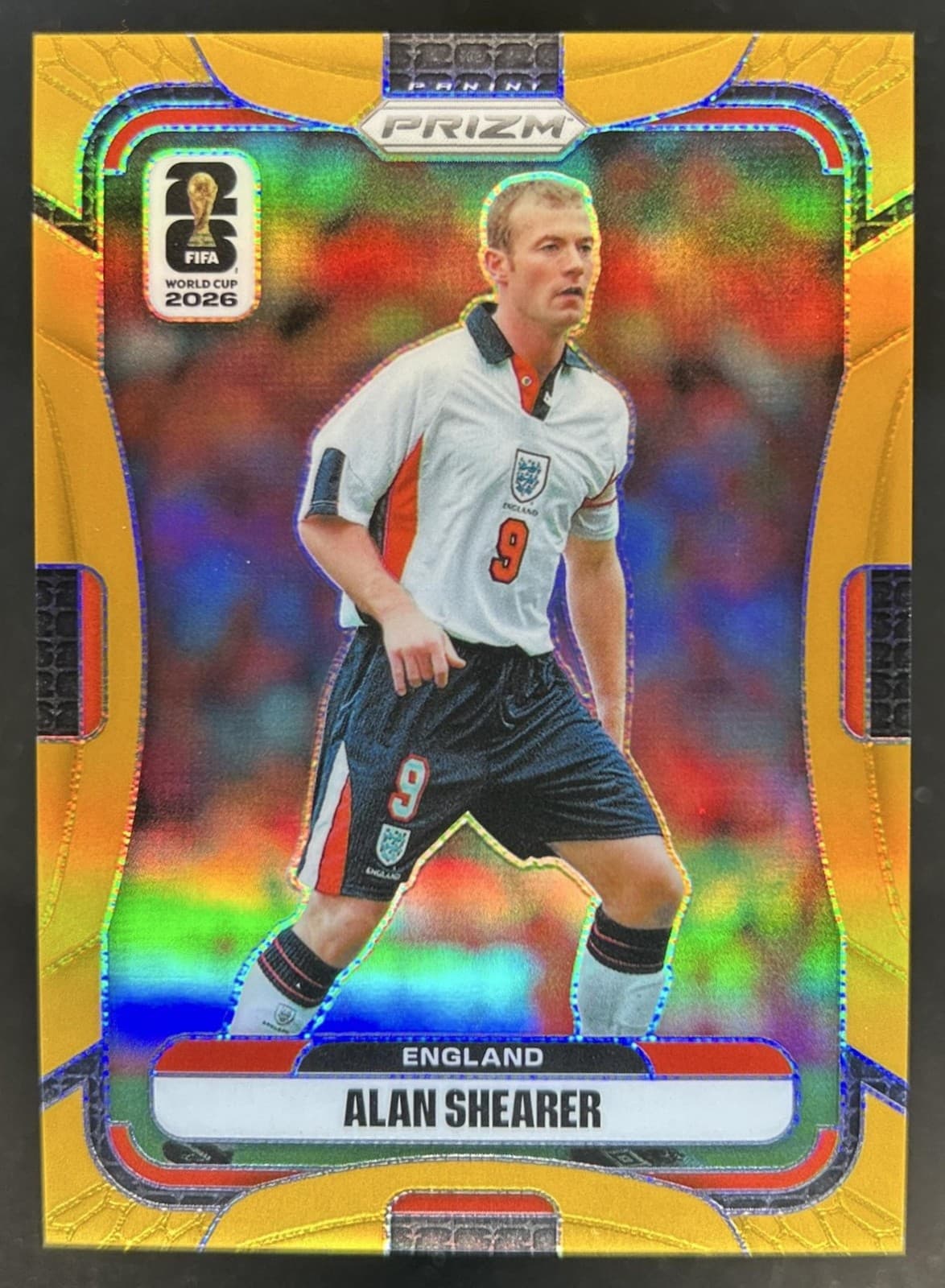 2026 Panini Prizm World Cup Alan Shearer Gold #/10 England