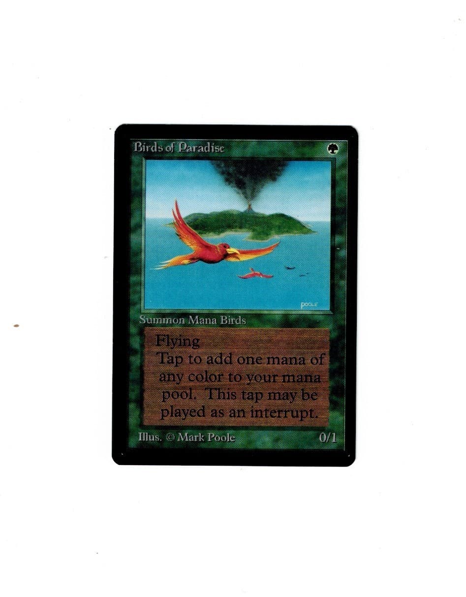 Magic the Gathering BIRDS OF PARADISE Beta MTG