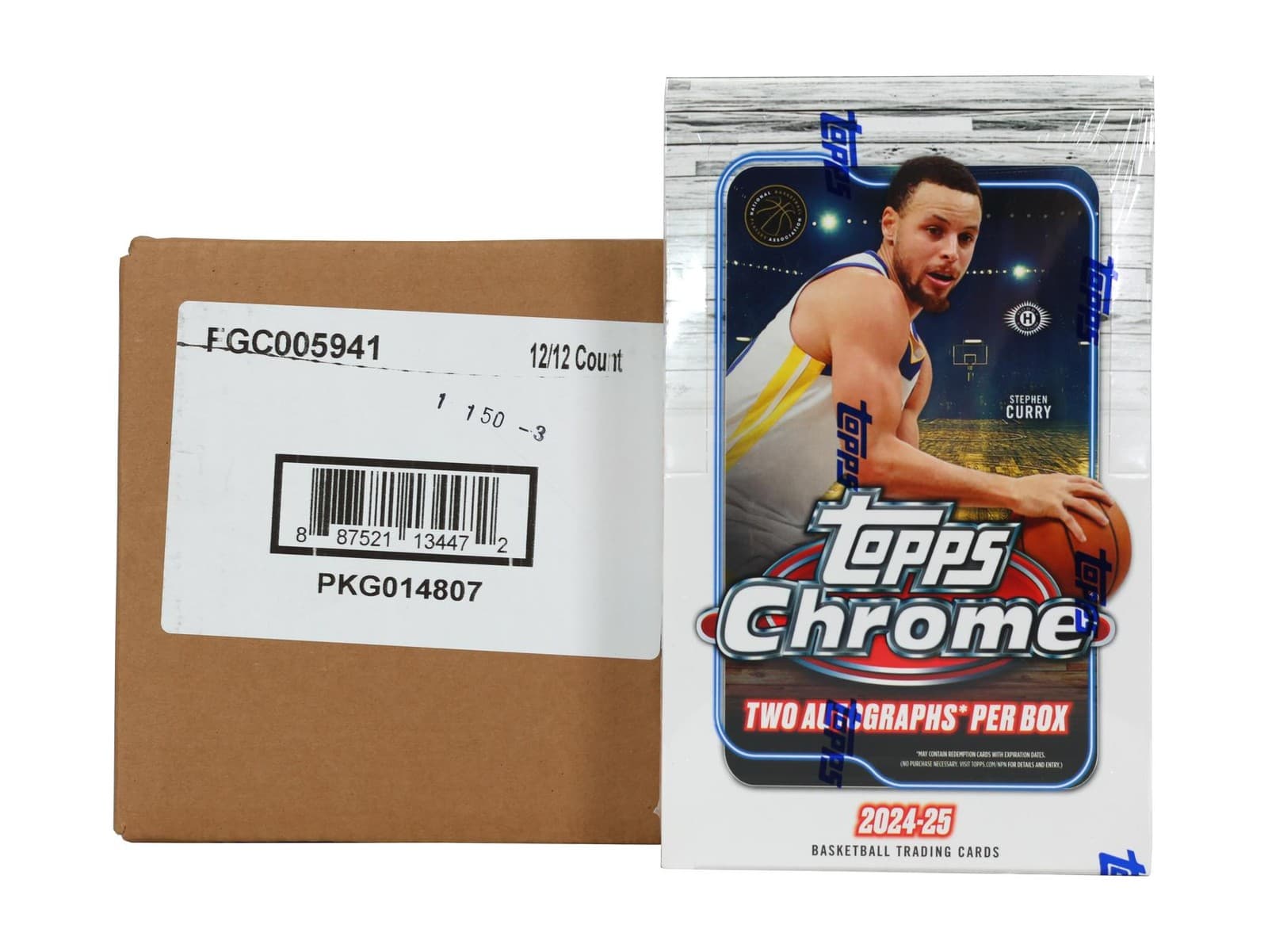 2024/25 TOPPS CHROME BASKETBALL HOBBY 12-BOX CASE