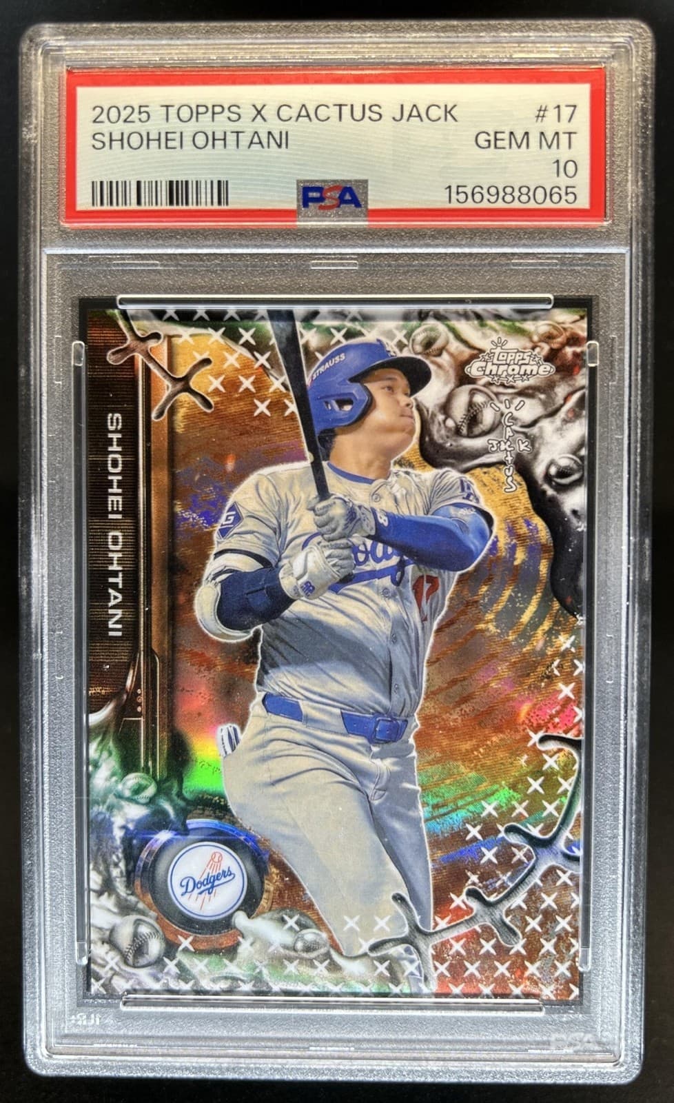 2025 Topps Chrome x Cactus Jack Shohei Ohtani #17 Dodgers PSA 10 GEM MINT