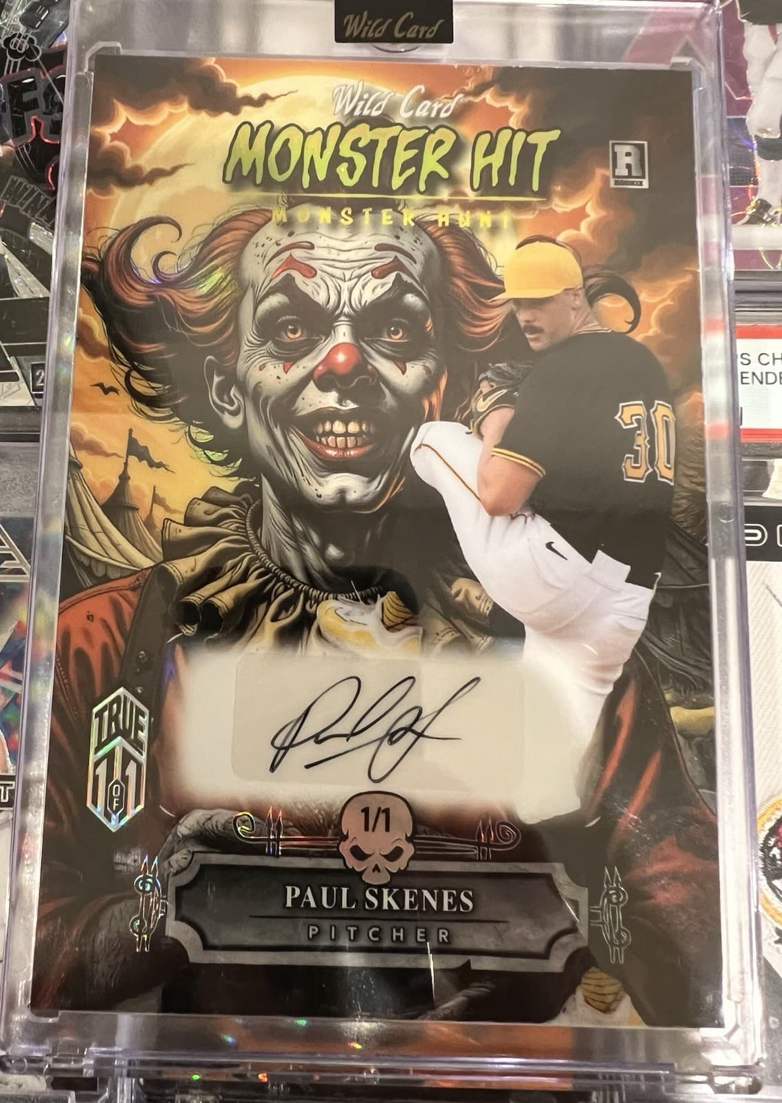 2024 Paul Skenes Wild Card Monster Hunt 1/1 Rookie Monster Hit Auto Pennywise  