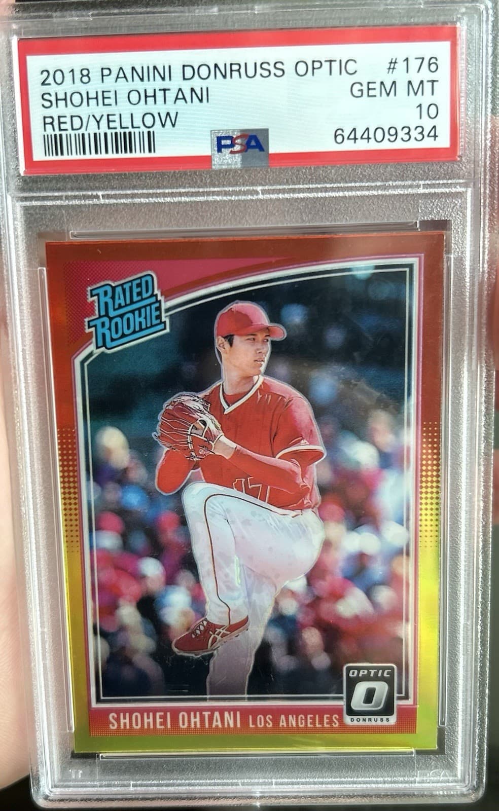 2018 Panini Donruss Optic - Rated Rookie Variation Shohei Ohtani #176 Red &...