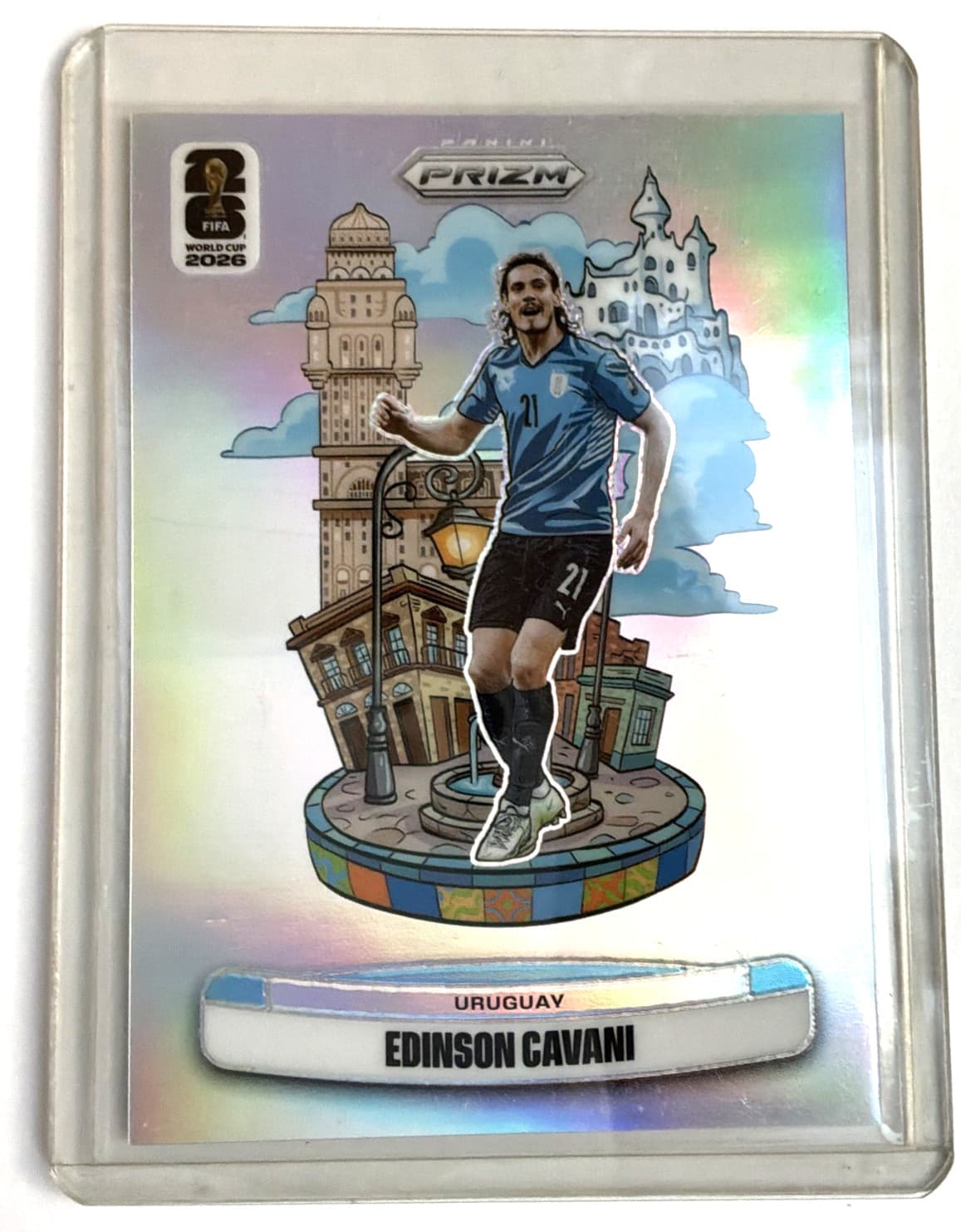 2026 Panini Prizm FIFA World Cup National Landmarks Edinson Cavani #26